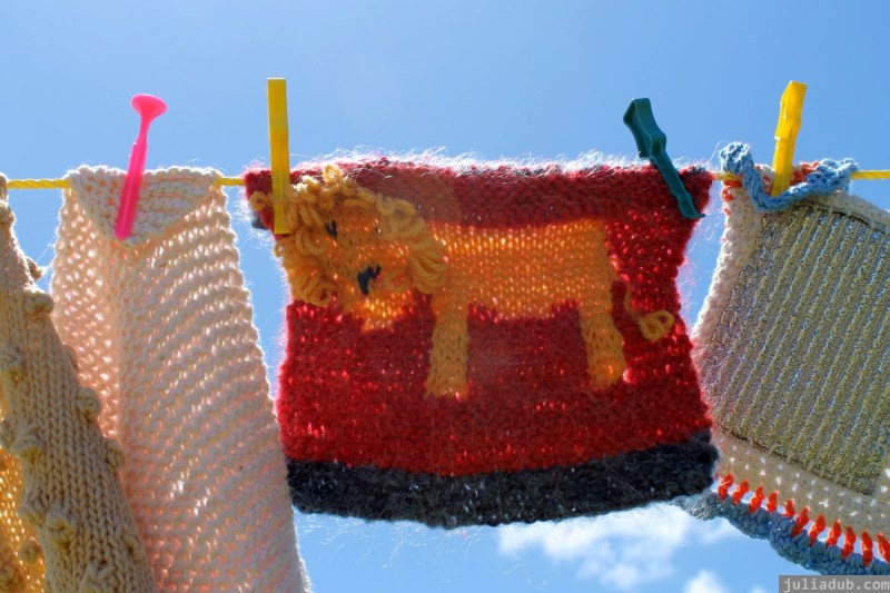 NZ Sculpture OnShore Nov 2012 (101) Madpanic Collective 'Southlandish aka The Dishcloth Project' Madpanic Collective 'Southlandish aka The Dishcloth Project'