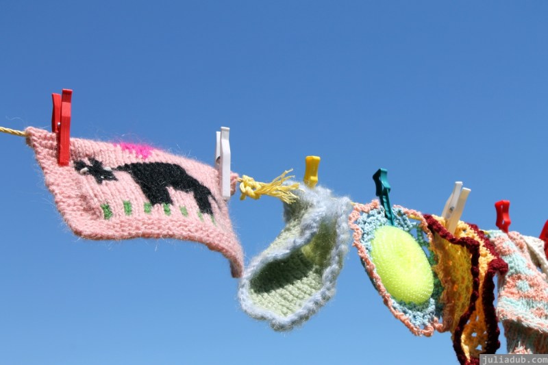 NZ Sculpture OnShore Nov 2012 (102) Madpanic Collective 'Southlandish aka The Dishcloth Project'