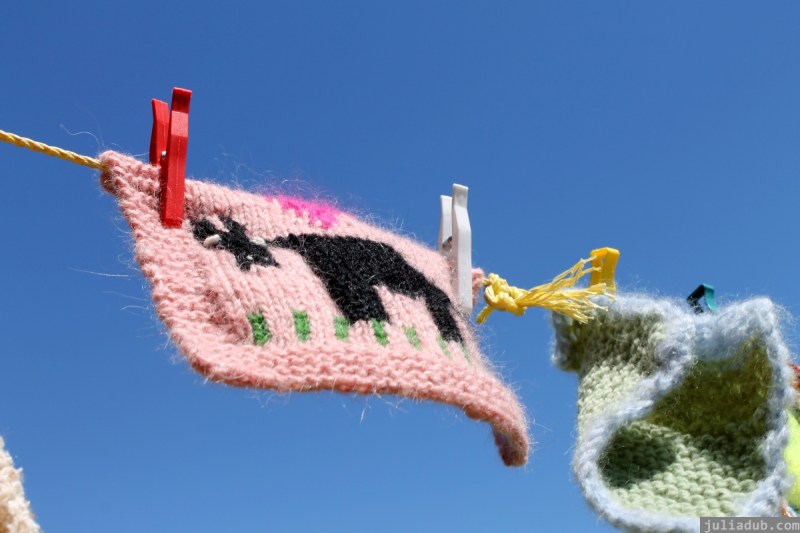 NZ Sculpture OnShore Nov 2012 (103) Madpanic Collective 'Southlandish aka The Dishcloth Project'