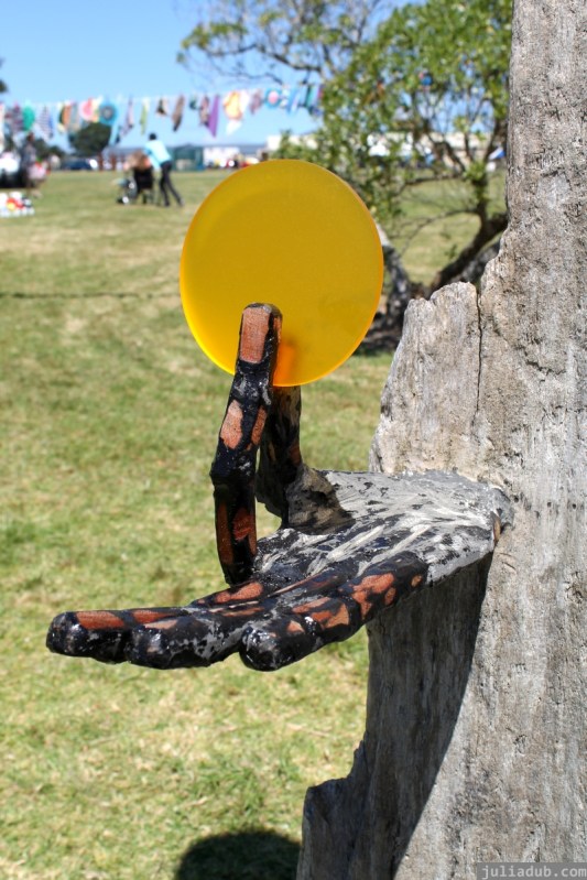 NZ Sculpture OnShore Nov 2012 (104) 'Pilgrims or God loves Fun' - Stefan Gerstmann