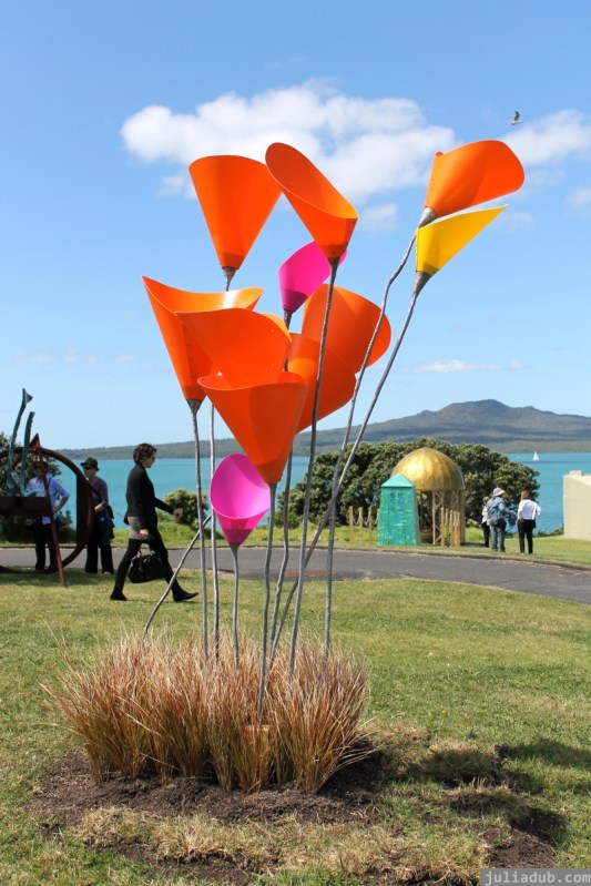 NZ Sculpture OnShore Nov 2012 (37) Donna and Colwyn Hanson's 'Tall Poppies'