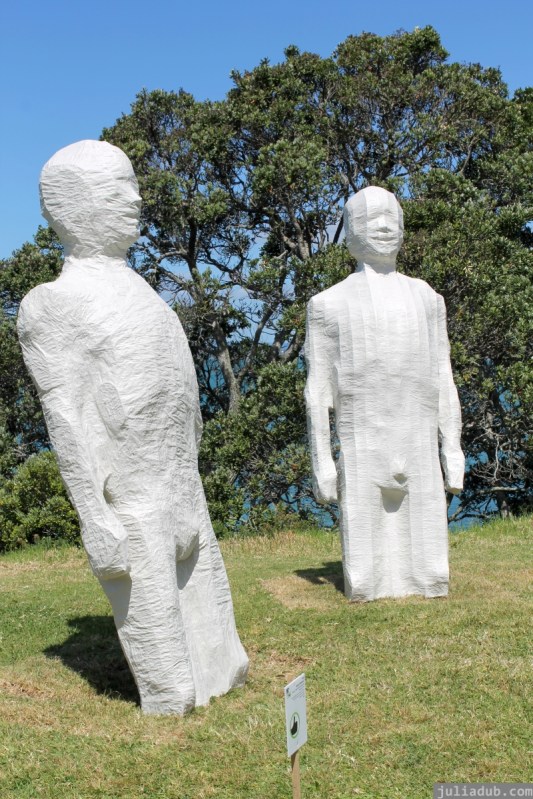 NZ Sculpture OnShore Nov 2012 (43) 'Buoys ideas straining against the tide' Richard Wedekind