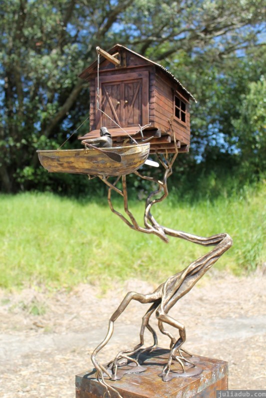 NZ Sculpture OnShore Nov 2012 (46) Campbell Maud 'The Boatshed'