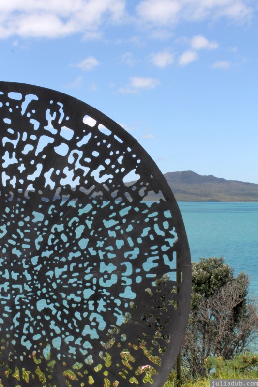 NZ Sculpture OnShore Nov 2012 (59) Maurice Van Cooten ‘Deep Dish – Augmented Reality Sculpture’