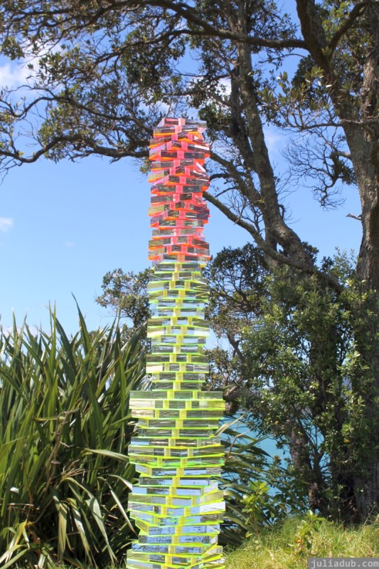 NZ Sculpture OnShore Nov 2012 (78) Sally Tagg 'Light Totem'