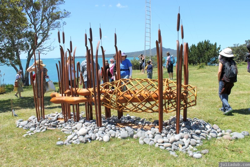 NZ Sculpture OnShore Nov 2012 (92) Guy Bowden 'Hinaki Waharua'